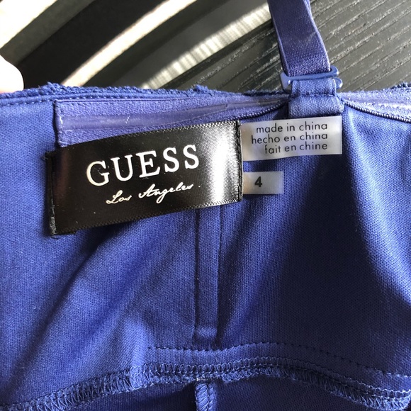 Guess Navy Lace Strapless Sheath Dress - Picture 8 of 10